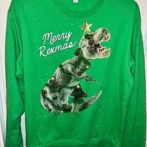 Green Merry Rexmas Sweatshirt